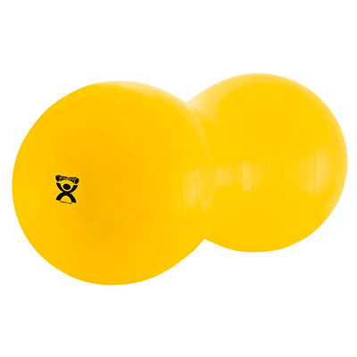CanDo CanDo Inflatable Exercise Saddle Roll - Yellow - 16" Dia x 35" L (40 cm Dia x 90 cm L)