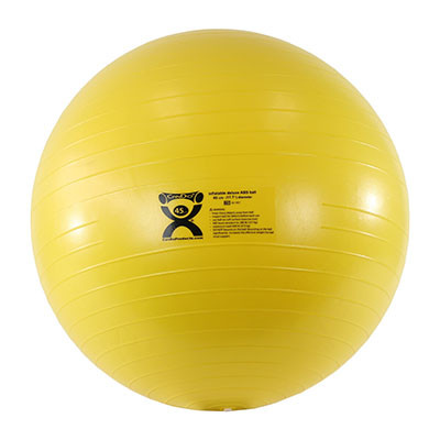CanDo CanDo Inflatable Exercise Ball - ABS Extra Thick - Yellow - 18" (45 cm)
