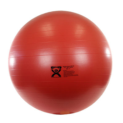 CanDo CanDo Inflatable Exercise Ball - ABS Extra Thick - Red - 30" (75 cm)