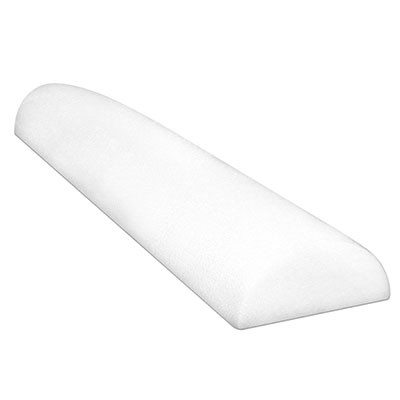 CanDo CanDo Foam Roller - White PE foam - 4" x 36" - Half-Round