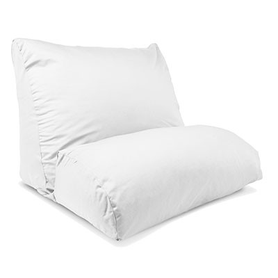 Contour Flip Pillow Case, White