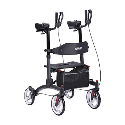 Drive Elevate Upright Walker, Gray
