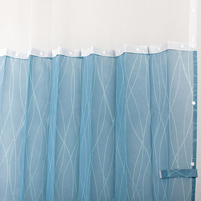 Covoc Disposable Privacy Curtains, Glacier Pattern, Case of 24