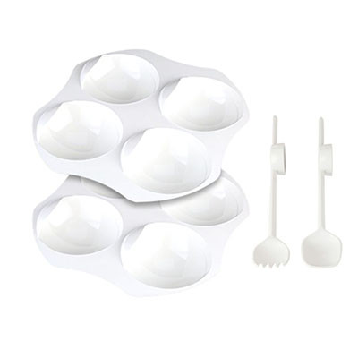 Obi Obi Large Accessory Bundle (2 Plates, 1 Large Spoon, and 1 Spork) and Backpack