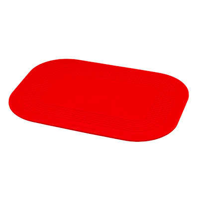 StayPut Stayput non-slip placemat, rectangular pad, 7.25'' x 10'', red