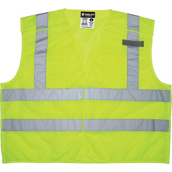 MCR Safety Luminator Class 2 Tear Away Mesh Vests