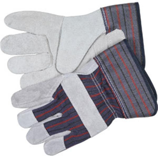 MCR Safety Industry Standard Leather Palm Gloves, Economy Grade