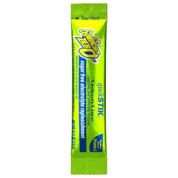 Sqwincher Qwik Stik Zero Single Serve Lemon-Lime Drink Mix Packs