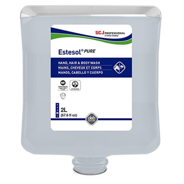 SC Johnson Professional Estesol PURE Hand, Hair and Body Cleaner, 2 L Refill, 4/Case