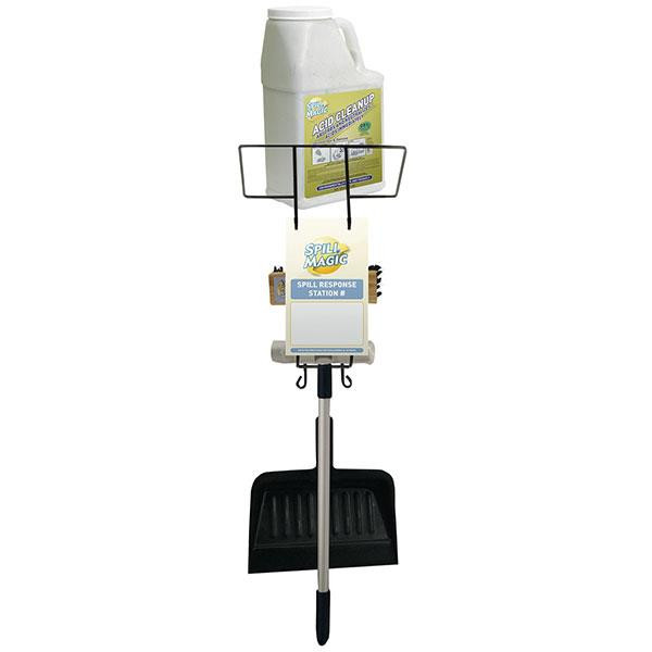 Spill Magic Spill Response Station (Filled Bottle) w/ Acid Absorbent Neutralizer