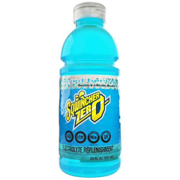 Sqwincher Zero Ready-To-Drink, 20 oz Bottles/Yield