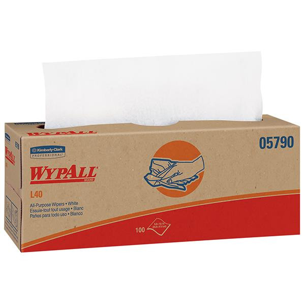 WypAll* L40 Wipers Pop-Up Box White