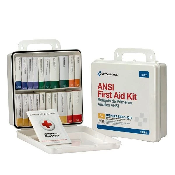50-Person, 24-Unit ANSI A+ Unitized Weatherproof First Aid Kit