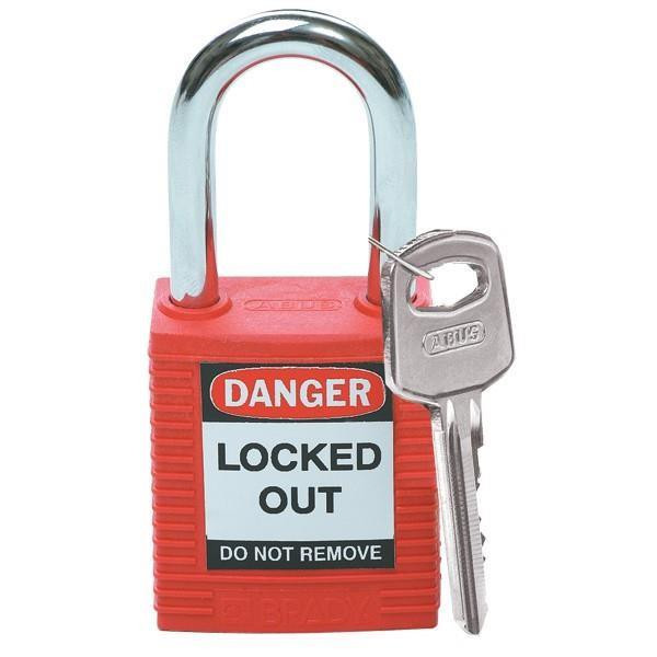 Brady Safety Padlock Red