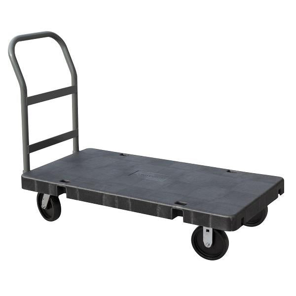 Akro-Mils Versa/Deck Platform Truck, Polyolefin Casters, 24" x 48", Black