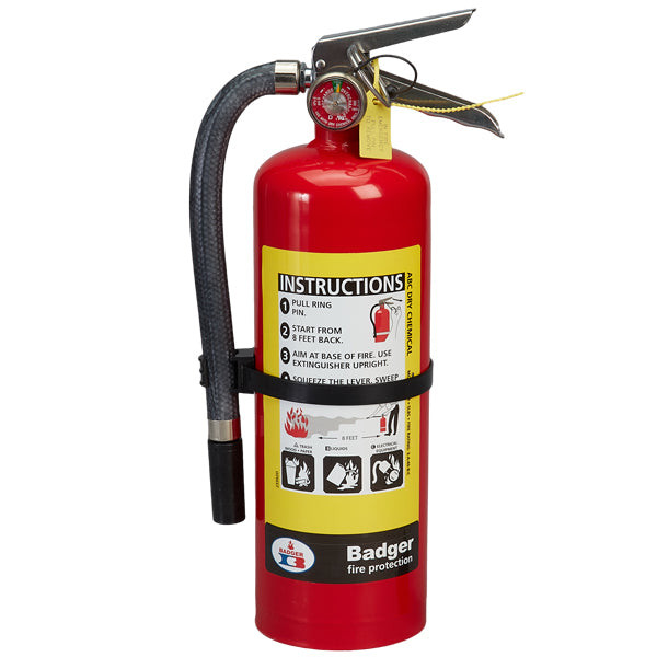 Badger Extra 5 lb ABC Fire Extinguisher with Wall Hook