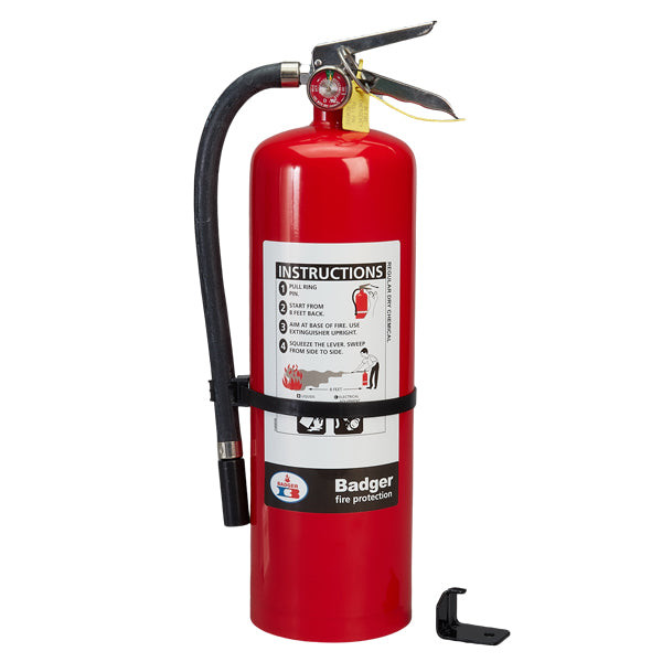 Badger Extra 10 lb BC Fire Extinguisher with Wall Hook