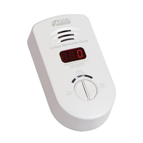 Kidde Plug-In AC/DC CO Alarm with Digital Display, Hush and Event Memory