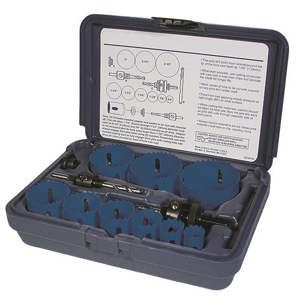 Disston Blu-Mol Bi-Metal Electrician's 9-Piece Hole Saw Kit