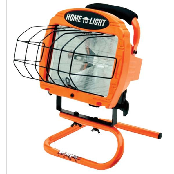 Southwire Contractor Grade Halogen Work Light w Sled Base - Orange