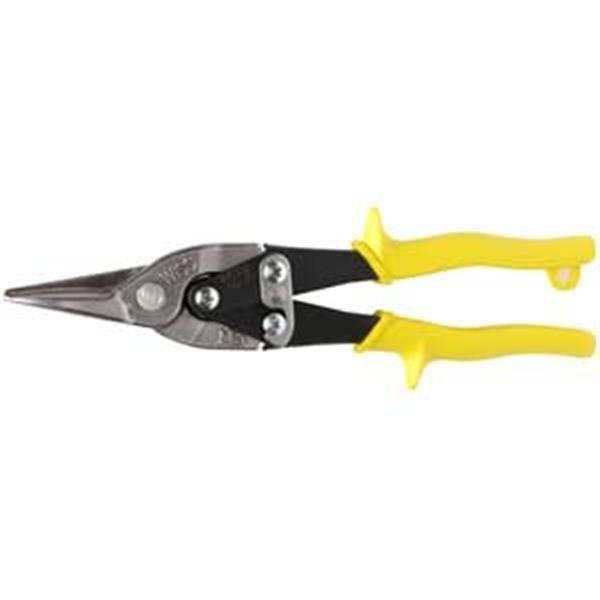 Wiss MetalMaster Snips Compound Action Cuts Straight Left - Yellow