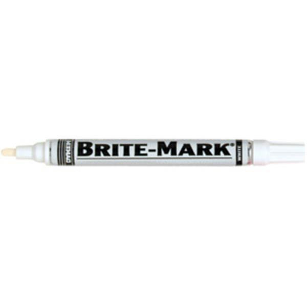 ITW ProBrands Brite-Mark Permanent Paint Markers Medium Tip White