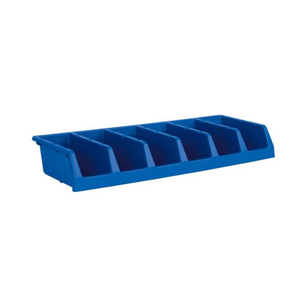 Akro-Mils System Bins Storage Bin, 12"L x 33"W x 5"H, Blue