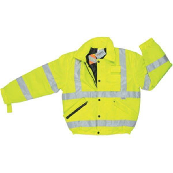 MCR Safety Luminator Class 3 Bomber Jacket 2X-Large Lime