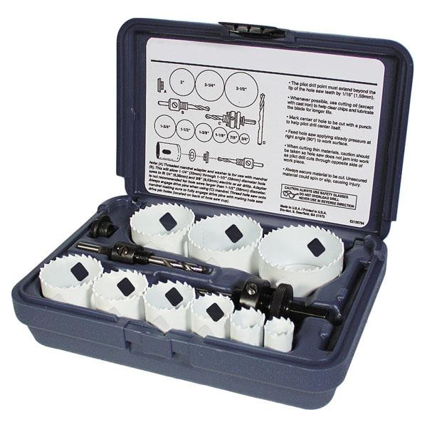 Disston Blu-Mol Xtreme Bi-Metal Journeyman's 13-Piece Hole Saw Kit