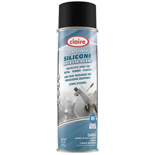 Claire Heat Stable Silicone Release Agent, 11 oz Aerosol, 12/Case