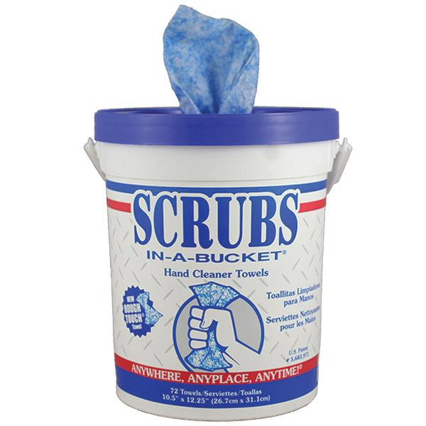 Scrubs Hand Cleaner Towels Blue