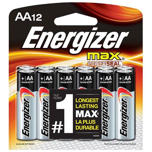 Energizer Max Alkaline AA Batteries (MEN)