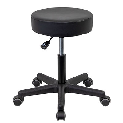 CanDo CanDo Pneumatic Stool without Back, Black
