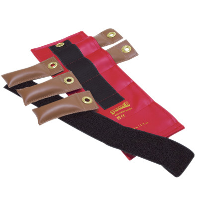 the Cuff Pouch Variable Wrist and Ankle Weight - 2.5 lb, 5 x 0.5 lb inserts - Red