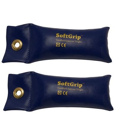 CanDo CanDo SoftGrip Hand Weight - 2.5 lb - Blue - pair