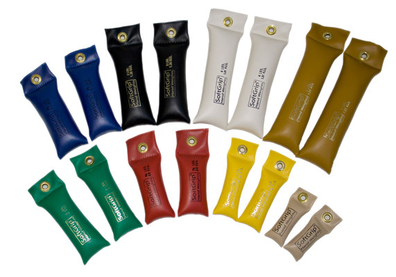 CanDo CanDo SoftGrip Hand Weight 16 Piece Set - 2 each .5, 1, 1.5, 2 2.5, 3, 4, 5