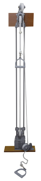 CanDo Chest Weight Pulley System - Dual handle (lower, mid) - one tower - 5 x 2.2 lb weights