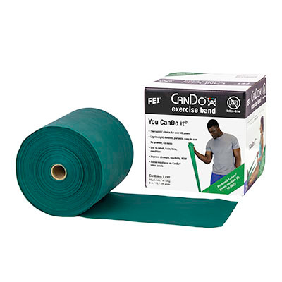 CanDo CanDo Latex Free Exercise Band - 50 yard roll - Green - medium
