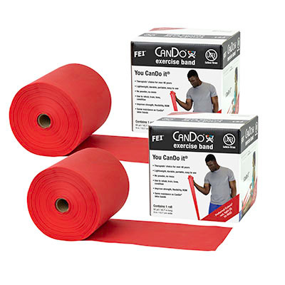CanDo CanDo Latex Free Exercise Band - 100 yard (2 x 50 yard rolls) - Red - light