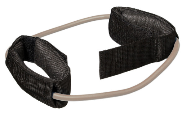 CanDo CanDo Exercise Tubing with Cuff Exerciser - 35" - Tan - XX-light