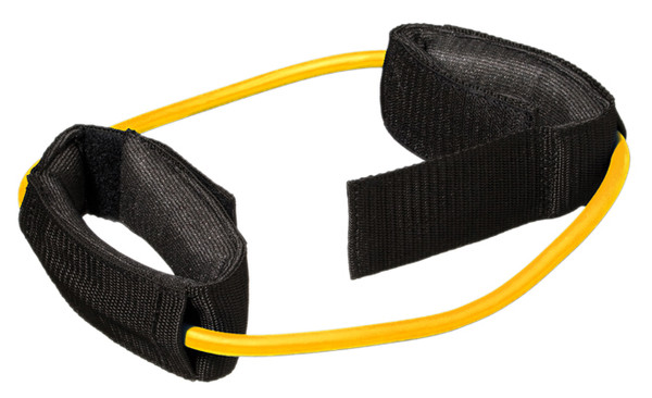CanDo CanDo Exercise Tubing with Cuff Exerciser - 35" - Yellow - X-light