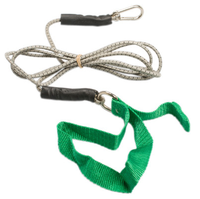 CanDo CanDo exercise bungee cord with attachments, 7', Green - medium