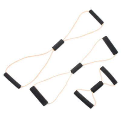 CanDo CanDo Tubing BowTie Exerciser - 3-piece set (14", 22", 30"), tan