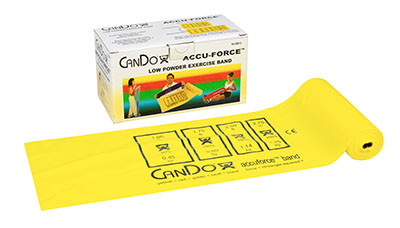 CanDo CanDo AccuForce Exercise Band - 6 yard roll - Yellow - x-light