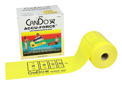 CanDo CanDo AccuForce Exercise Band - 50 yard roll - Yellow - x-light