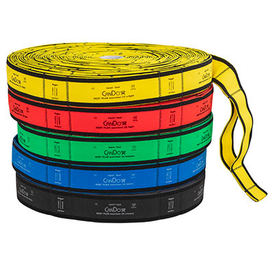CanDo CanDo Multi-Grip Exerciser Plus, 30 Yard Roll, Set of 5 (1 ea: Yellow - Black)