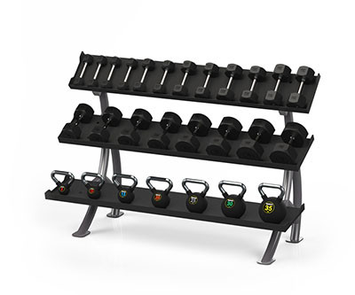 Batca Batca Fitness Systems, 3 Tier Dumbbell Rack, 6'
