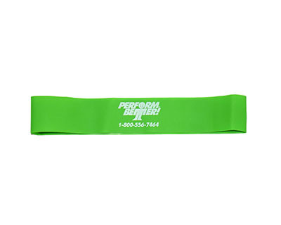 Perform Better First Place Mini Band XL, Medium, Green, Pack of 10