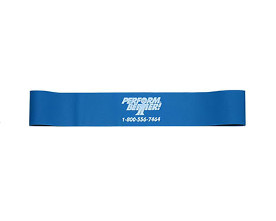 Perform Better First Place Mini Band XL, Heavy, Blue, Pack of 10