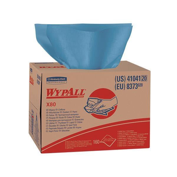 WypAll* X80 Towels Brag Box Blue